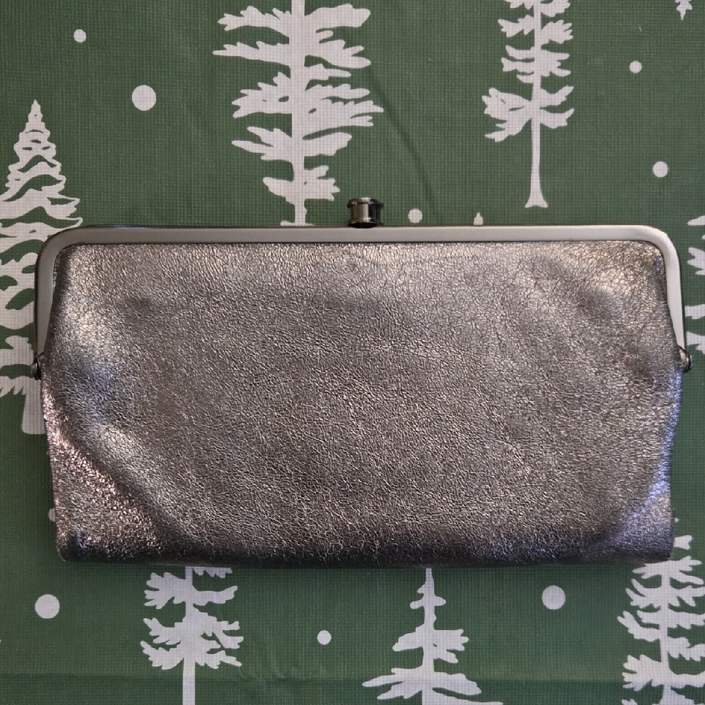 Hobo Lauren Wallet Silver Clutch Bag